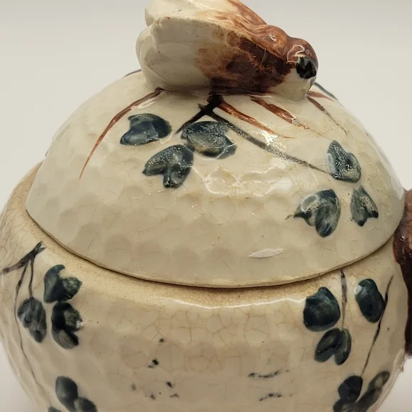 Vintage Floral Double Honey Pot. Made in Japan. Rare find! - Picture 2 of 10
